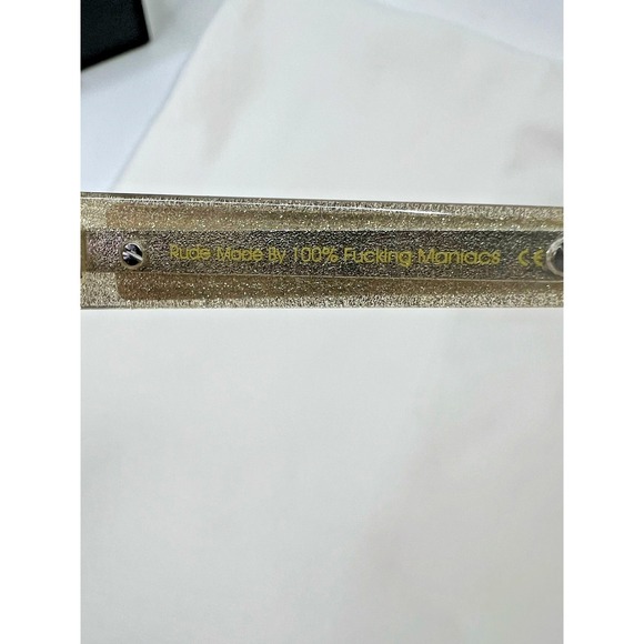 Vintage Frames By Corey Shapiro Rude Metal Gold Unisex UV400 Sunglasses - Picture 6 of 9